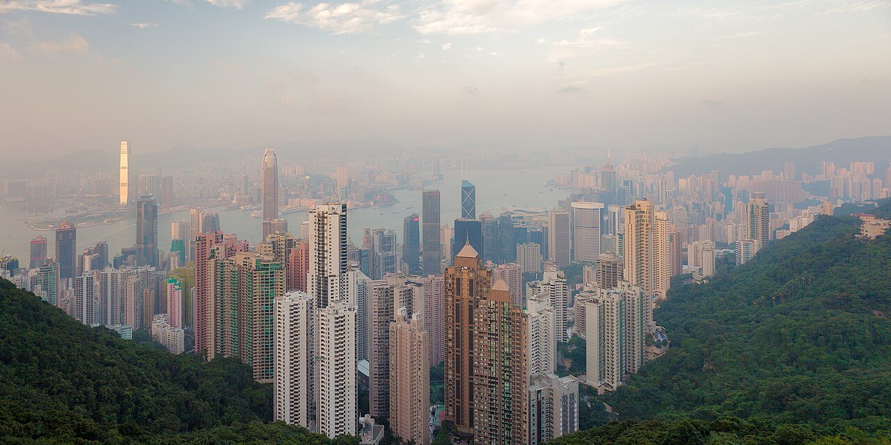 Hong Kong skyline seen from Victoria Peak