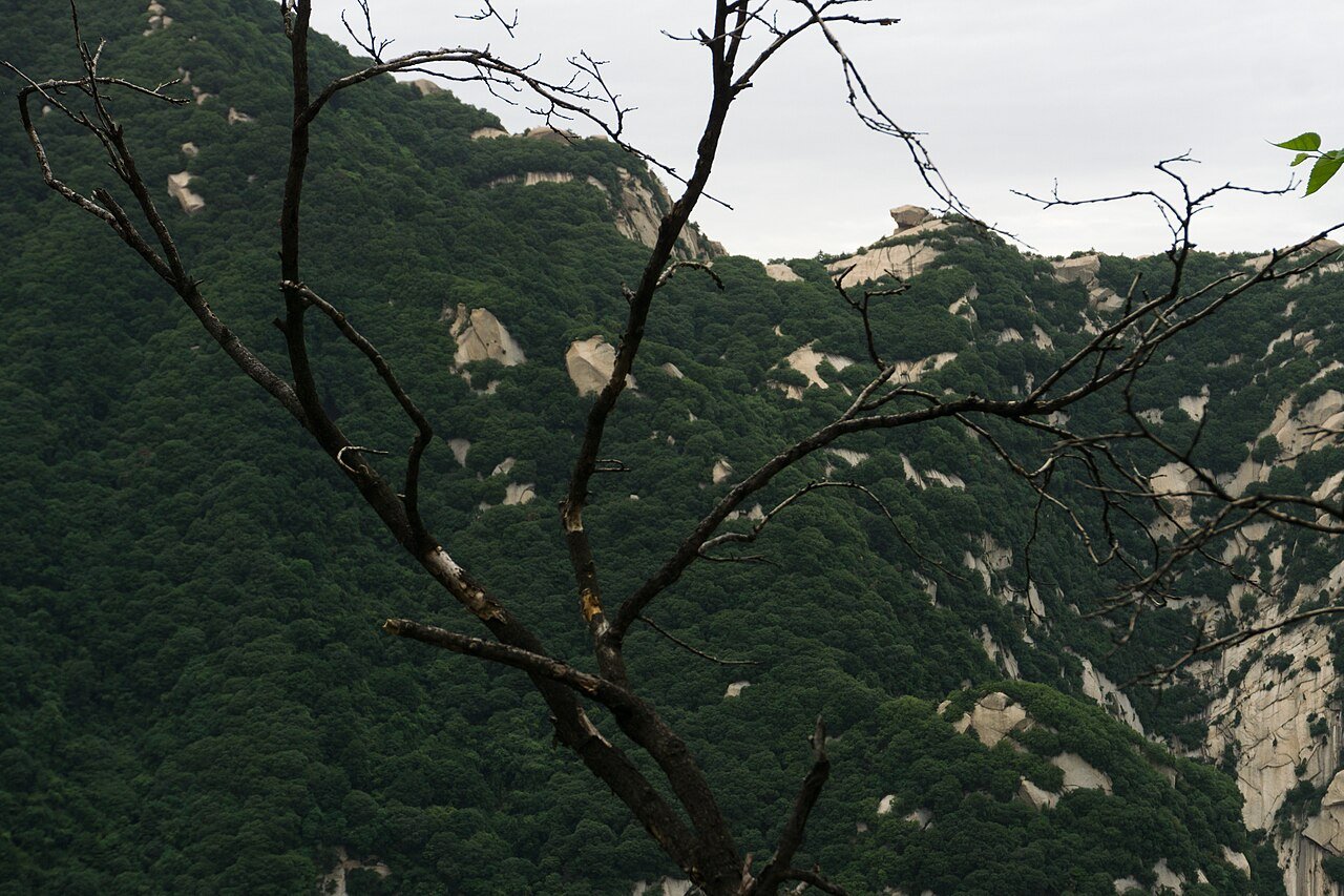 Sheer cliffs of Mount Hua